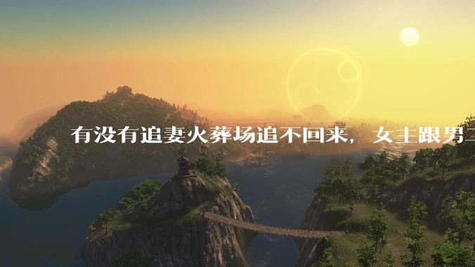有没有追妻火葬场追不回来，女主跟男二收获幸福，男主后悔莫及的文？